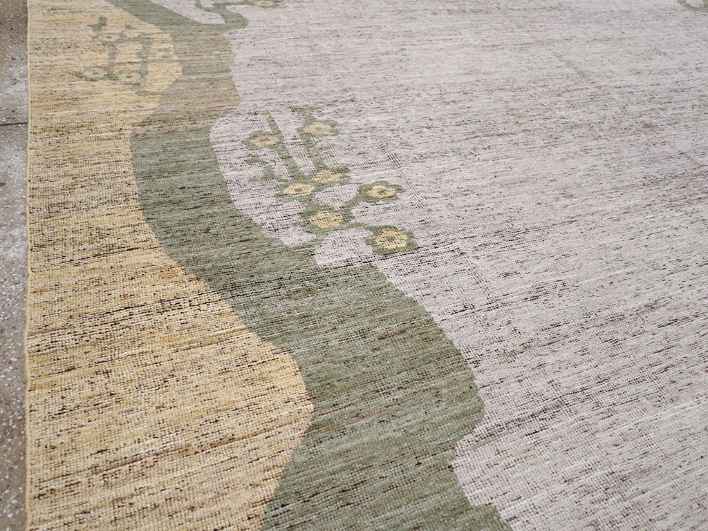Modern East Turkestan Khotan Room Size Carpet, No.32608 - Galerie Shabab