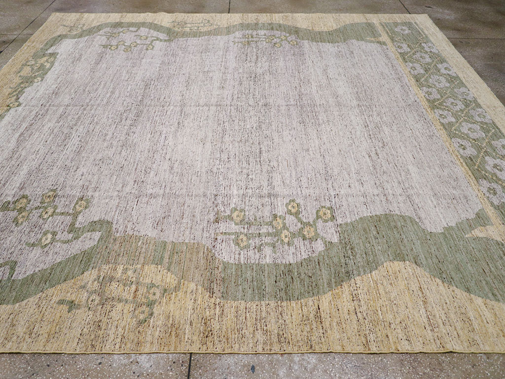 Modern East Turkestan Khotan Room Size Carpet, No.32608 - Galerie Shabab
