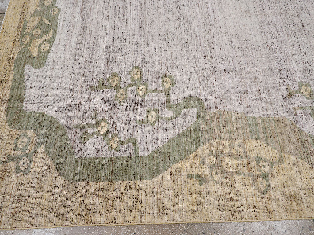 Modern East Turkestan Khotan Room Size Carpet, No.32608 - Galerie Shabab