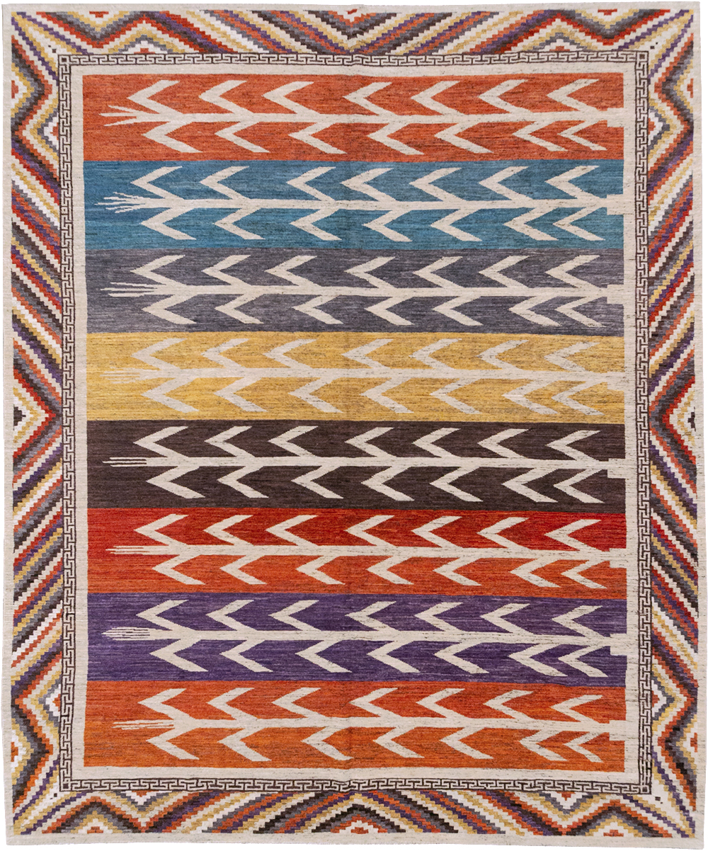 Modern East Turkestan Khotan Room Size Carpet, No.32610 - Galerie Shabab