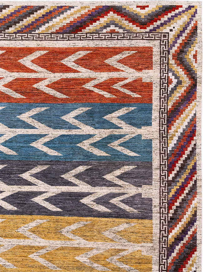 Modern East Turkestan Khotan Room Size Carpet, No.32610 - Galerie Shabab