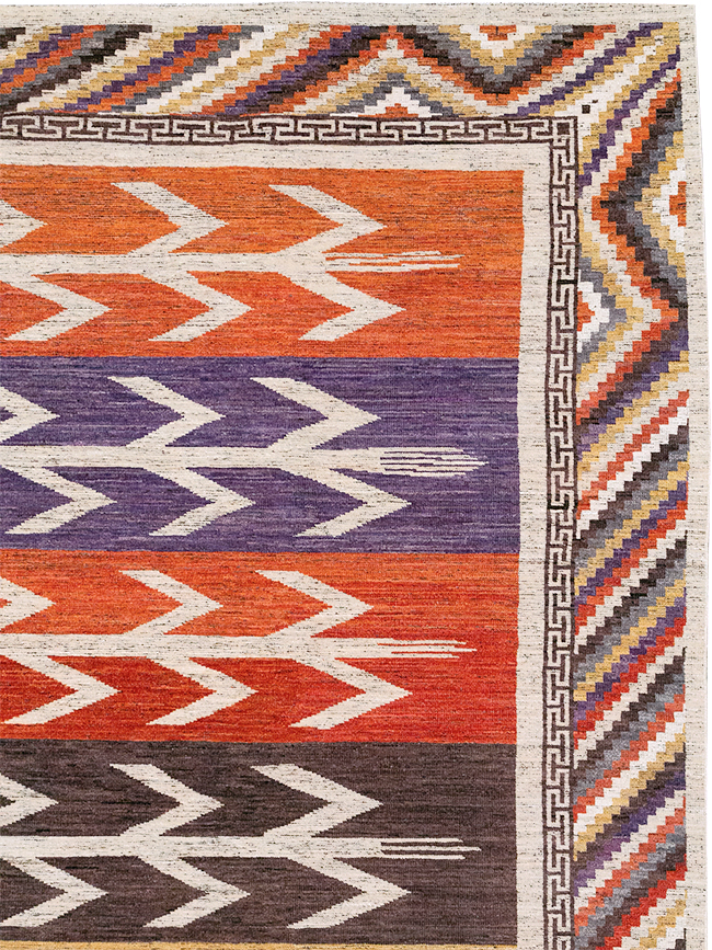 Modern East Turkestan Khotan Room Size Carpet, No.32610 - Galerie Shabab