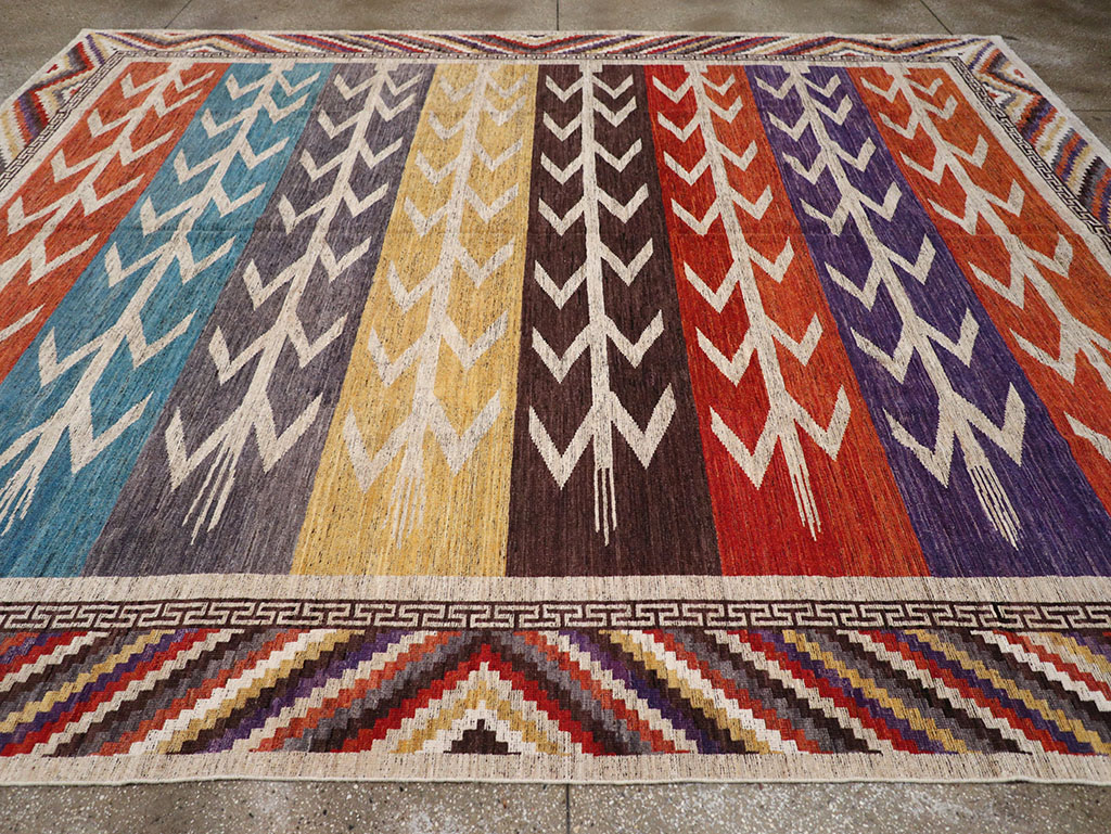 Modern East Turkestan Khotan Room Size Carpet, No.32610 - Galerie Shabab