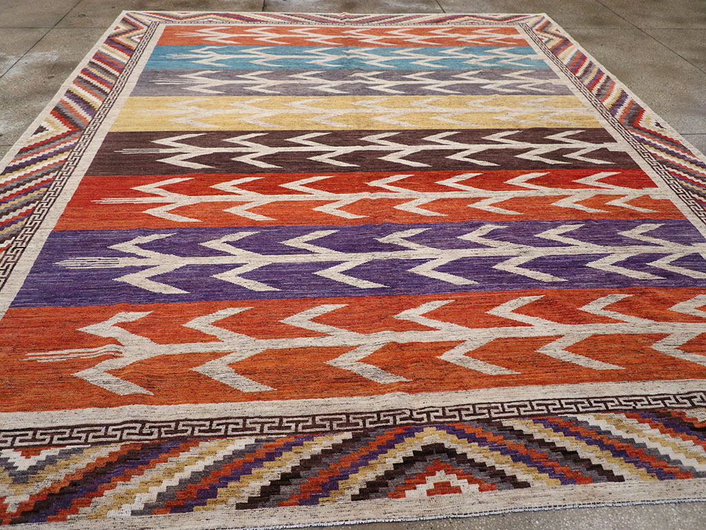 Modern East Turkestan Khotan Room Size Carpet, No.32610 - Galerie Shabab