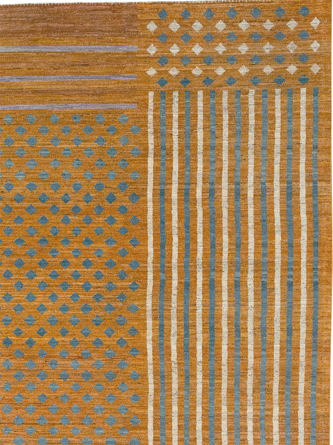 Contemporary East Turkestan Khotan Room Size Carpet, No.32611 - Galerie Shabab