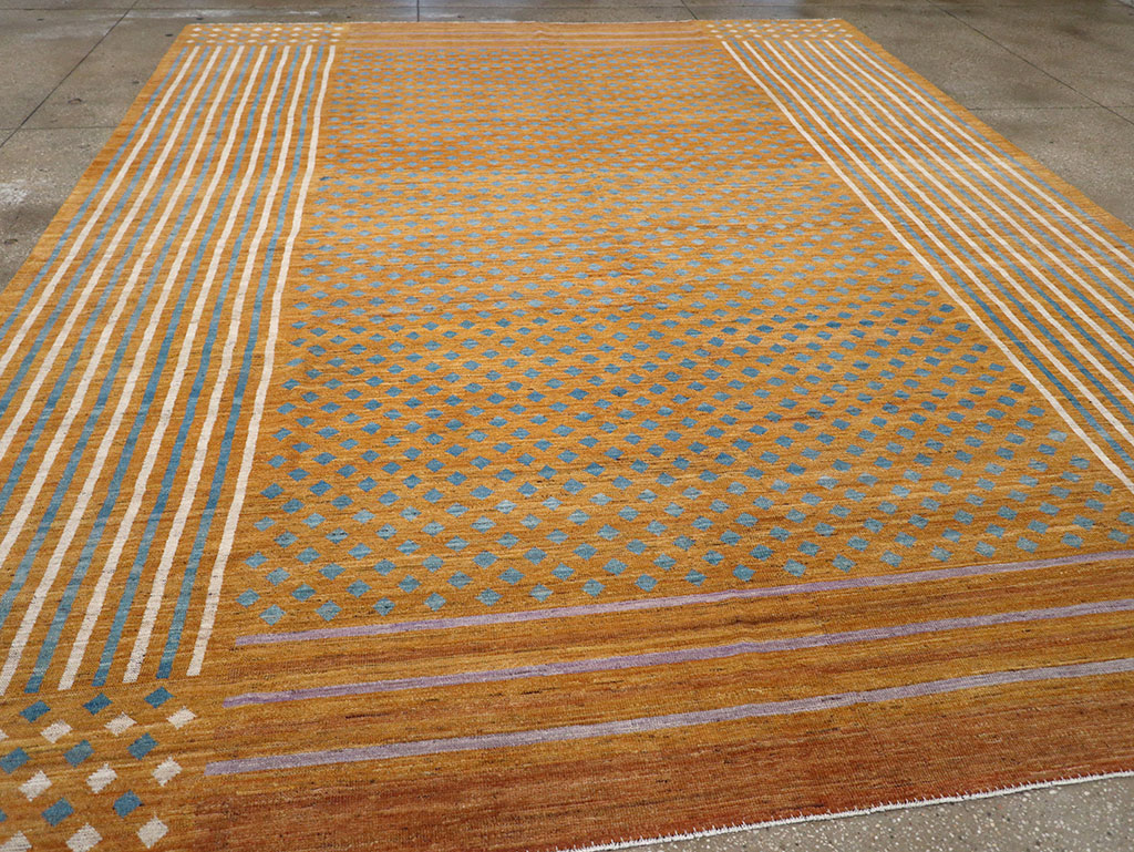 Contemporary East Turkestan Khotan Room Size Carpet, No.32611 - Galerie Shabab