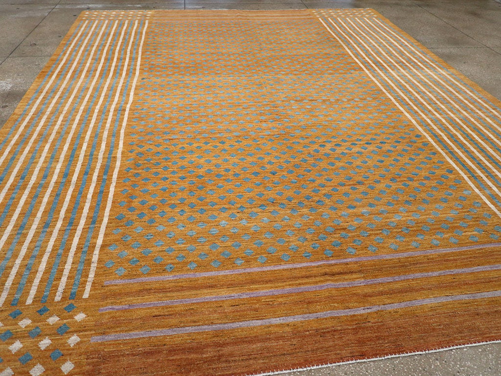 Contemporary East Turkestan Khotan Room Size Carpet, No.32611 - Galerie Shabab