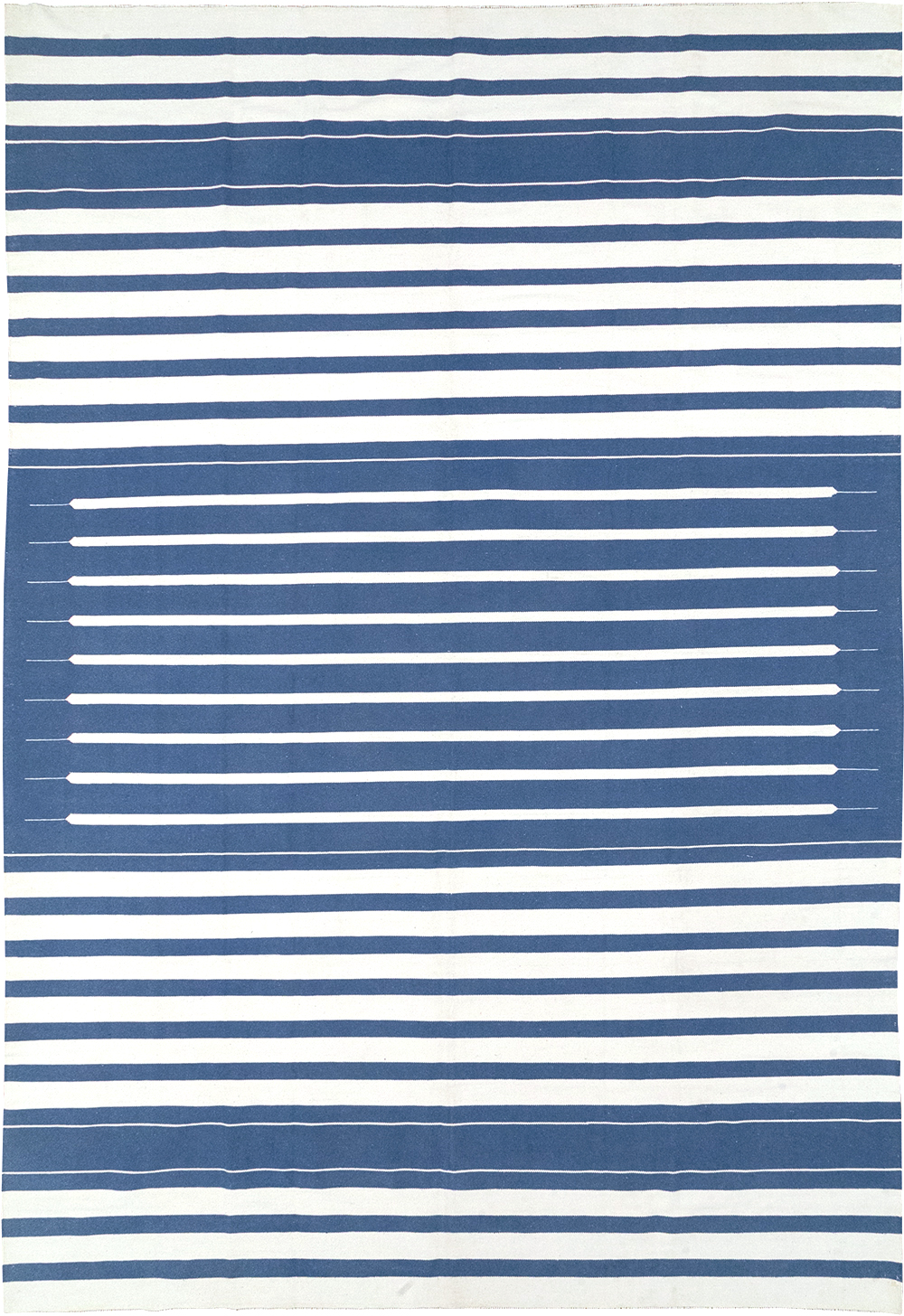 Modern Indian Flatweave Dhurrie Room Size Carpet, No.32618 - Galerie Shabab