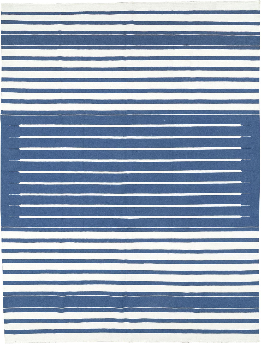 Modern Indian Flatweave Dhurrie Room Size Carpet, No.32619 - Galerie Shabab