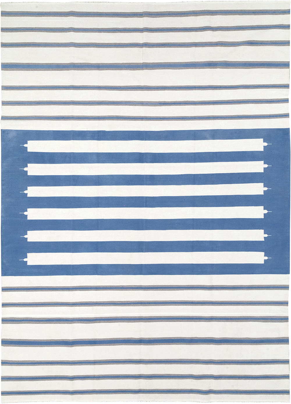 Modern Indian Flatweave Dhurrie Room Size Carpet, No.32622 - Galerie Shabab