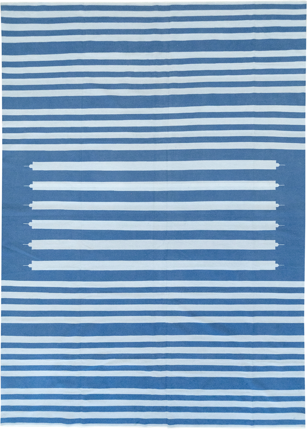 Modern Indian Flatweave Dhurrie Large Room Size Carpet, No.32623 - Galerie Shabab