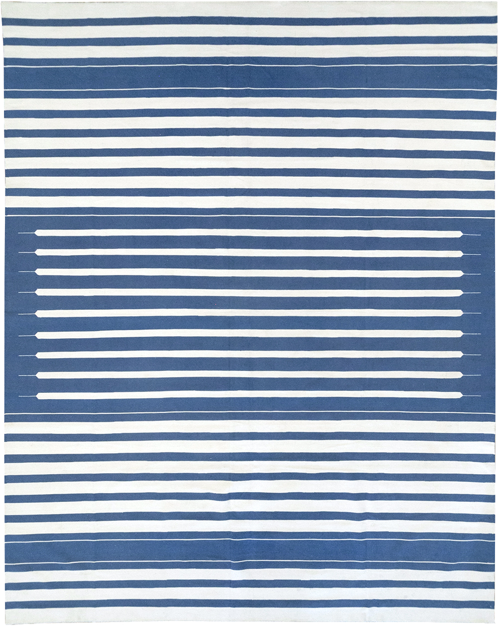 Modern Indian Flatweave Dhurrie Large Room Size Carpet, No.32626 - Galerie Shabab