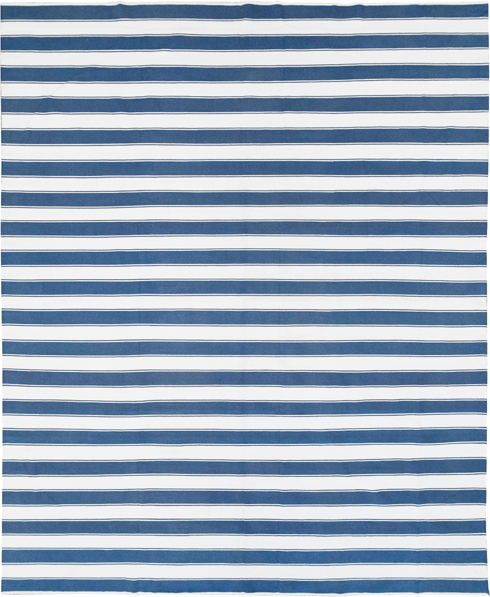 Modern Indian Flatweave Dhurrie Large Room Size Carpet, No.32627 - Galerie Shabab