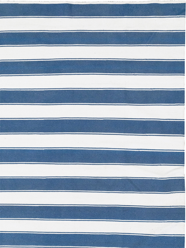 Modern Indian Flatweave Dhurrie Large Room Size Carpet, No.32627 - Galerie Shabab