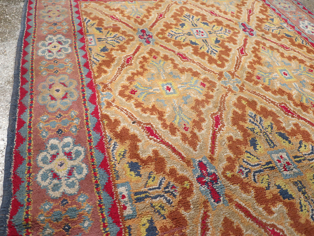 Vintage Indian Cotton Agra Accent Rug, No.32642 - Galerie Shabab