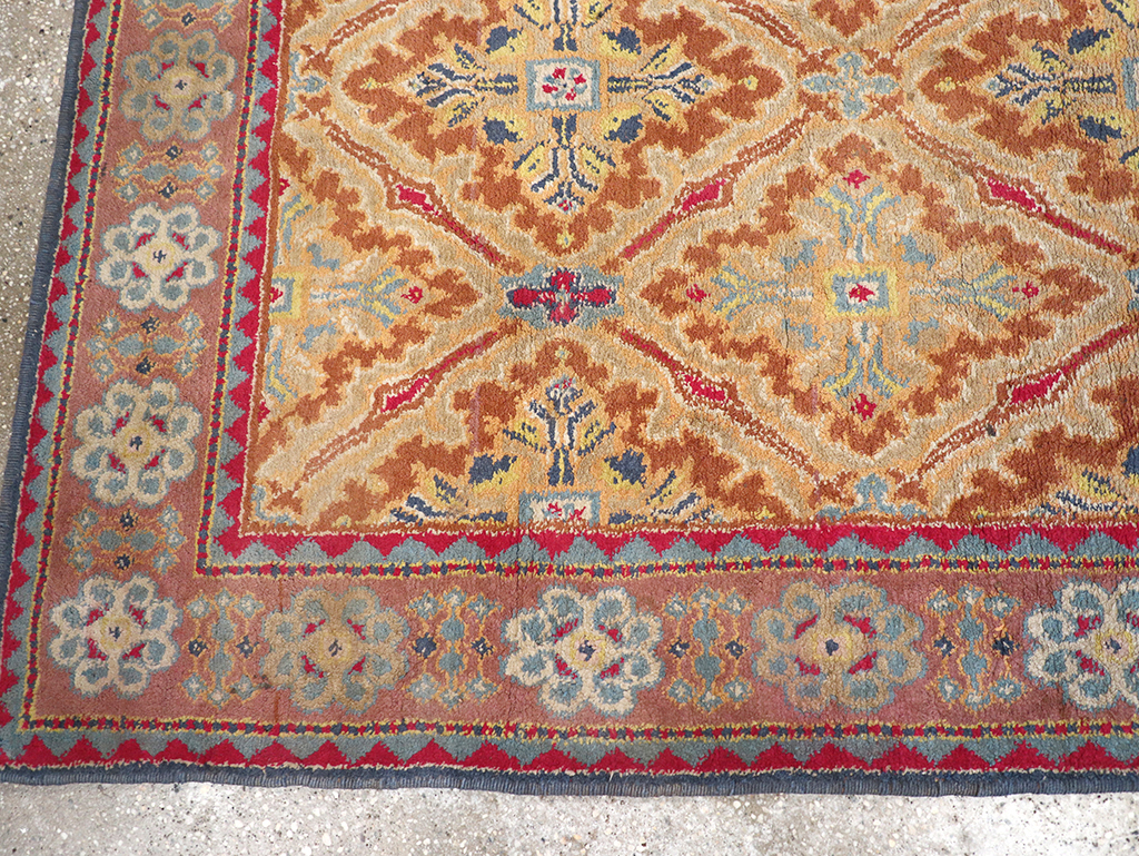 Vintage Indian Cotton Agra Accent Rug, No.32642 - Galerie Shabab