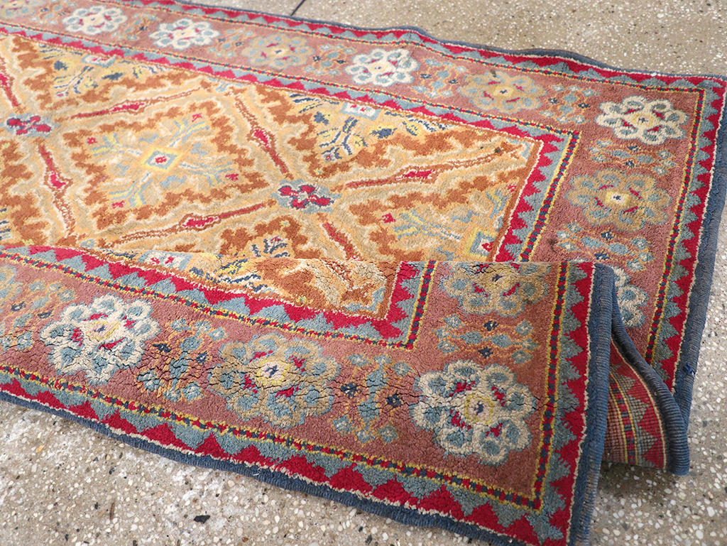 Vintage Indian Cotton Agra Accent Rug, No.32642 - Galerie Shabab