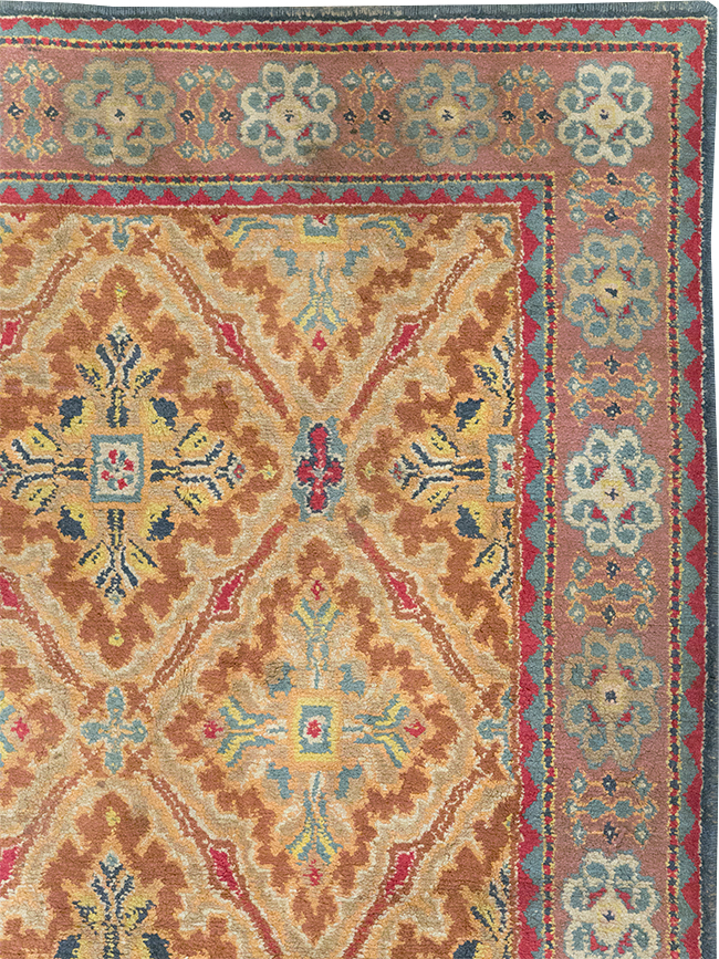 Vintage Indian Cotton Agra Accent Rug, No.32642 - Galerie Shabab