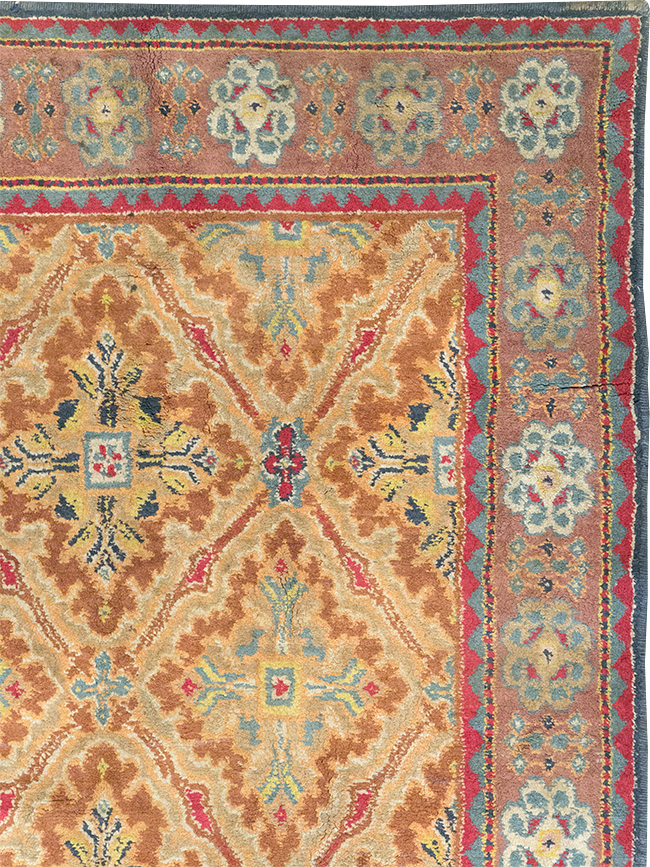 Vintage Indian Cotton Agra Accent Rug, No.32642 - Galerie Shabab
