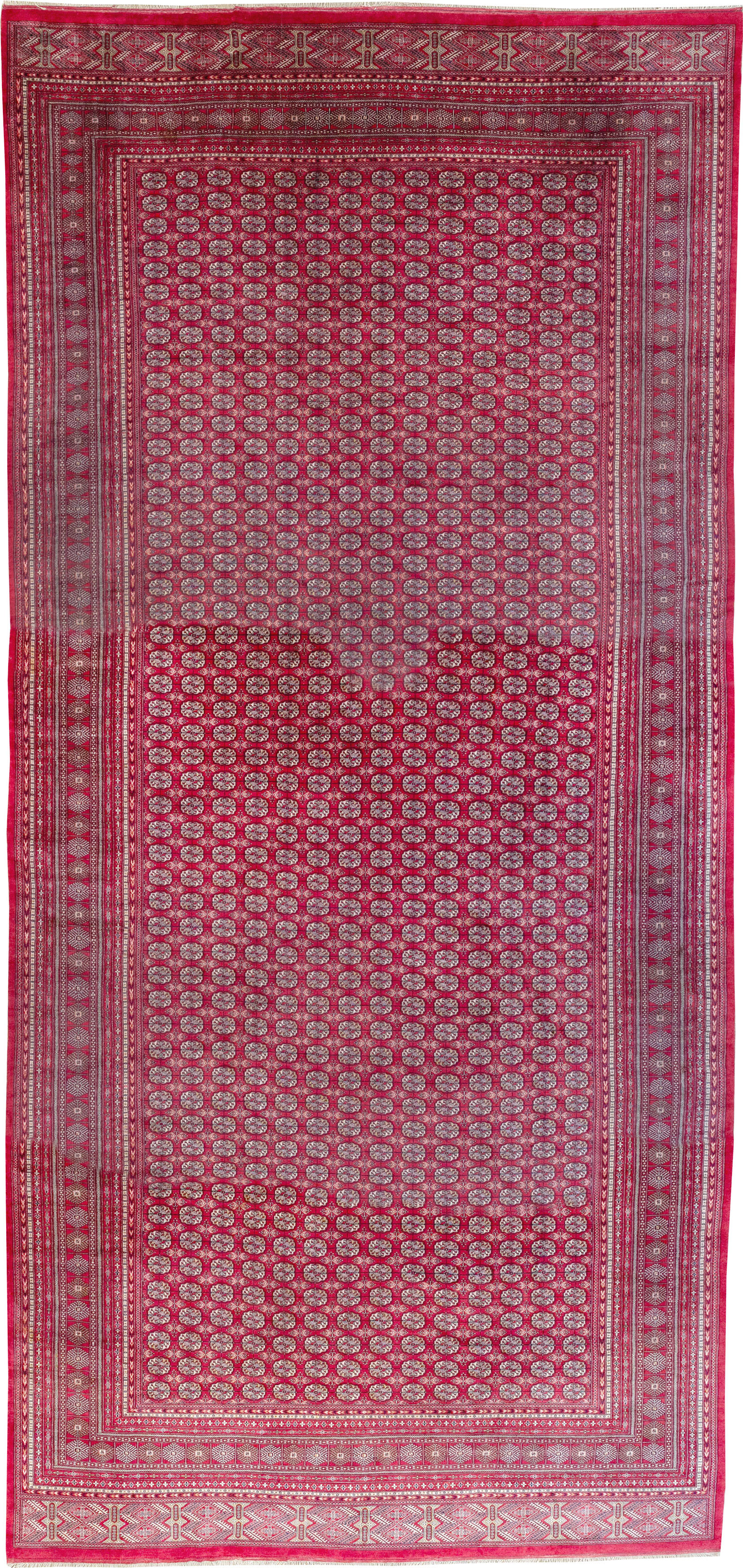 Vintage Central Asian Bokhara Oversize Carpet, No.32643 - Galerie Shabab