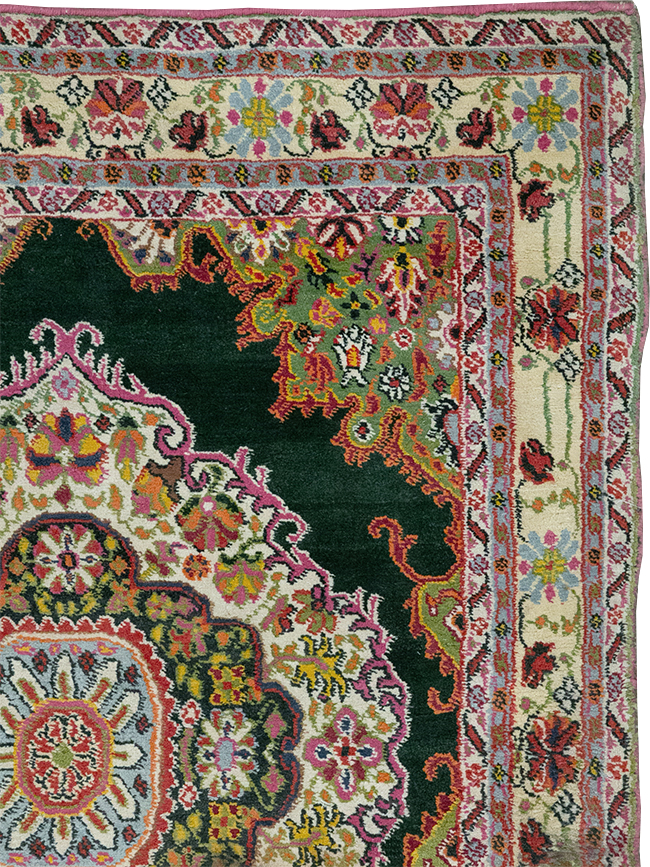 Vintage Indian Cotton Agra Long and Narrow Gallery Carpet, No.32645 - Galerie Shabab