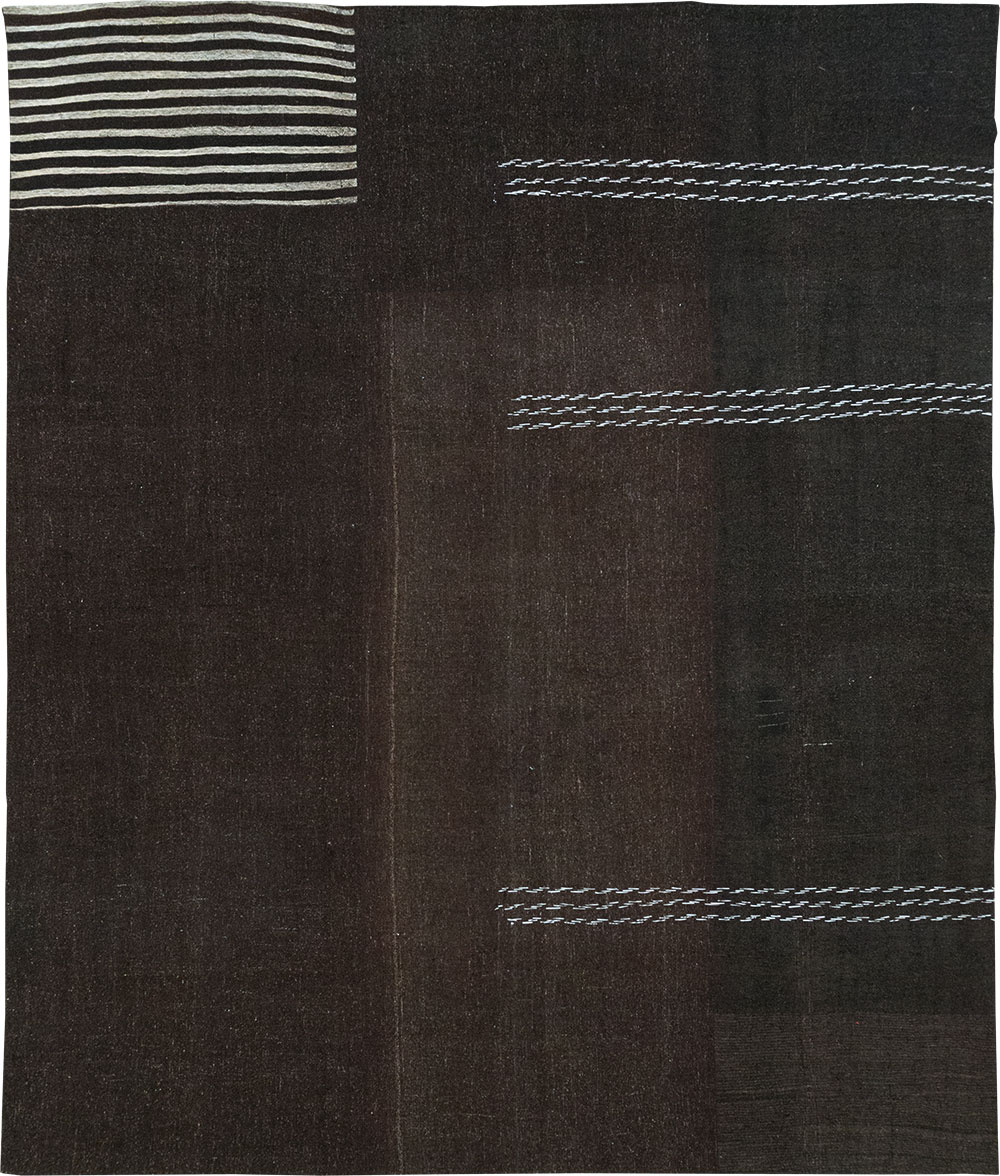 Modern Turkish Flatweave Kilim Large Room Size Carpet, No.32656 - Galerie Shabab