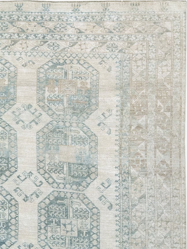 Vintage Central Asian Turkoman Room Size Carpet, No.32661 - Galerie Shabab