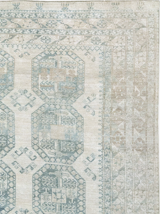 Vintage Central Asian Turkoman Room Size Carpet, No.32661 - Galerie Shabab