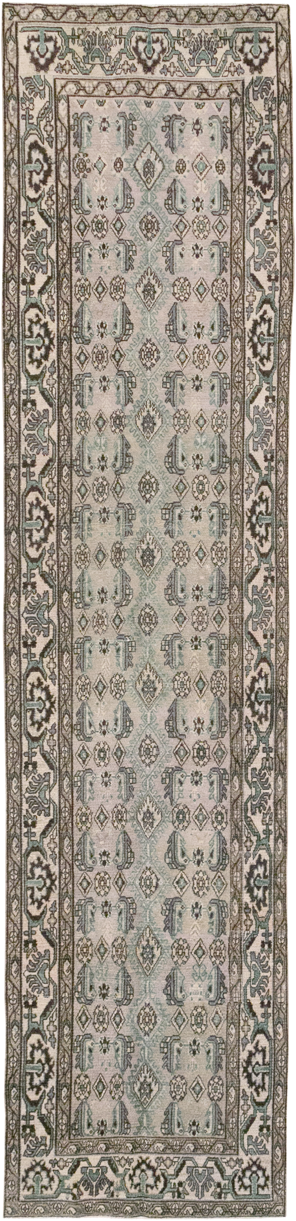 Vintage Persian Malayer Runner, No.32675 - Galerie Shabab