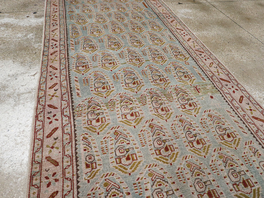 Vintage Persian Malayer Long Runner, No.32678 - Galerie Shabab