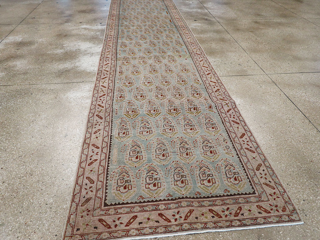 Vintage Persian Malayer Long Runner, No.32678 - Galerie Shabab