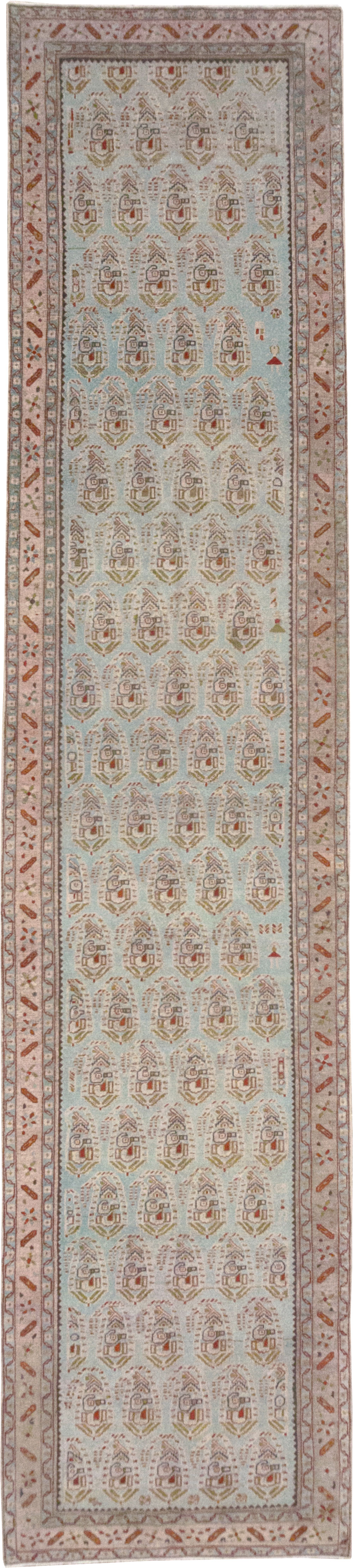 Vintage Persian Malayer Long Runner, No.32679 - Galerie Shabab
