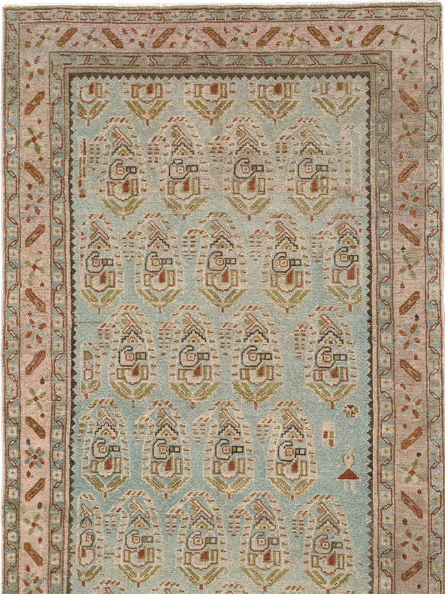 Vintage Persian Malayer Long Runner, No.32679 - Galerie Shabab