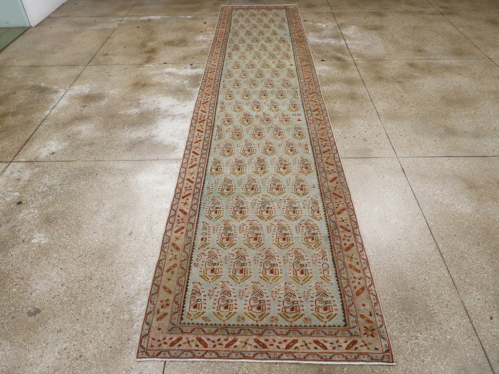 Vintage Persian Malayer Long Runner, No.32679 - Galerie Shabab