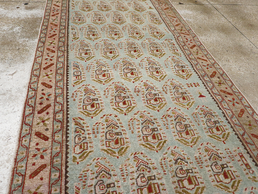 Vintage Persian Malayer Long Runner, No.32679 - Galerie Shabab