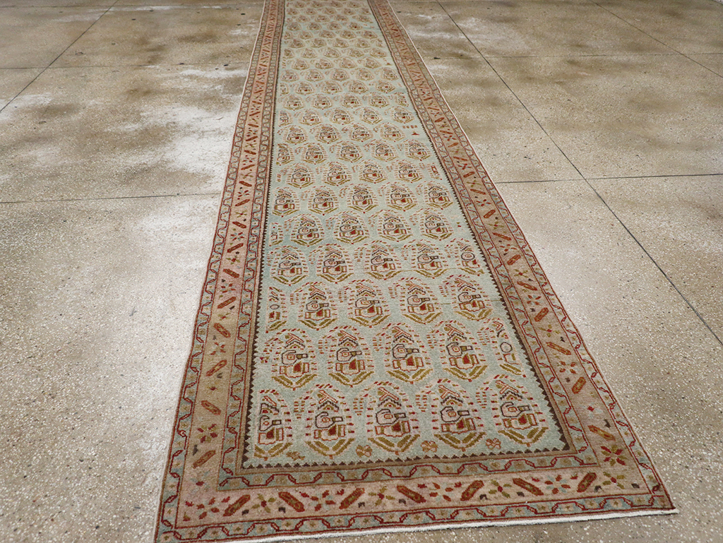 Vintage Persian Malayer Long Runner, No.32679 - Galerie Shabab