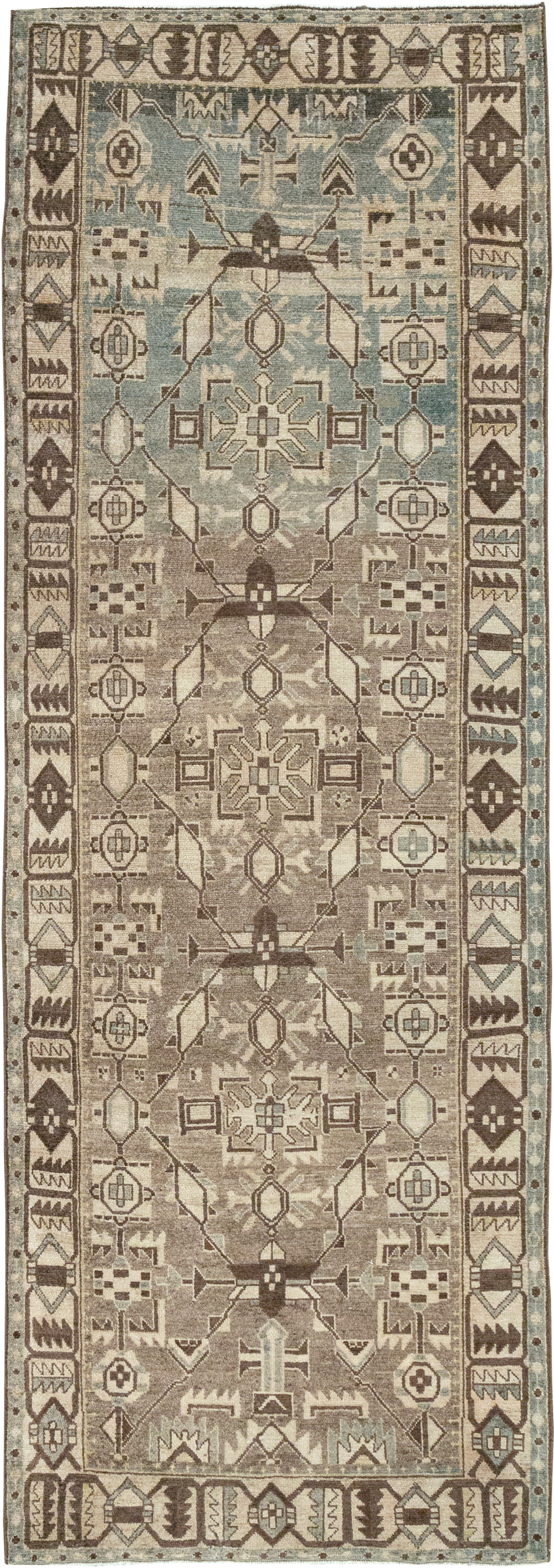 Vintage Persian Malayer Runner, No.32690 - Galerie Shabab