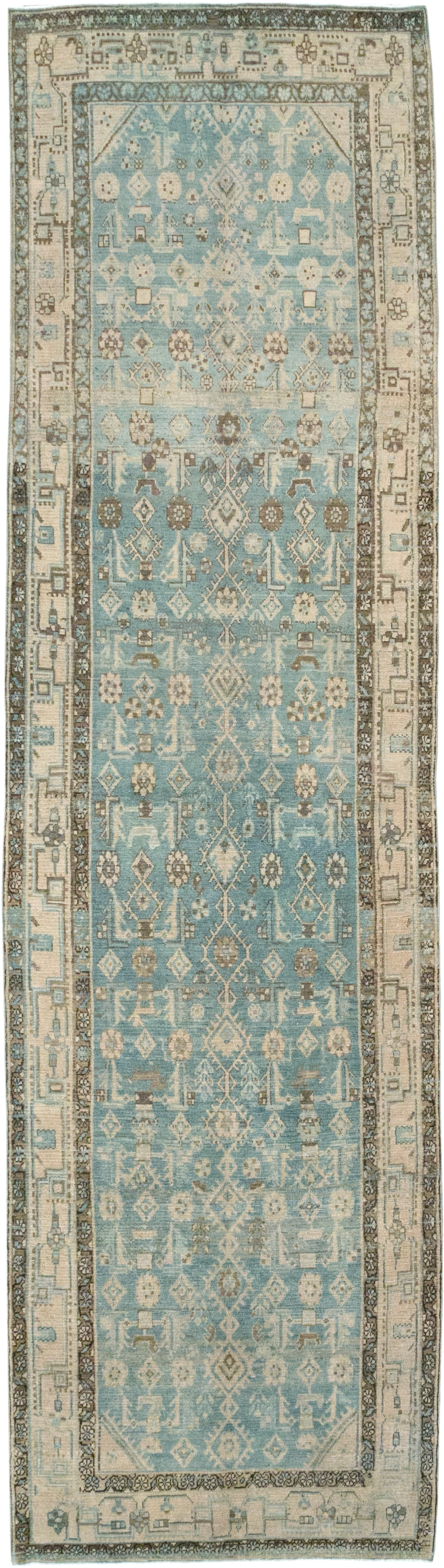 Vintage Persian Malayer Runner, No.32700 - Galerie Shabab