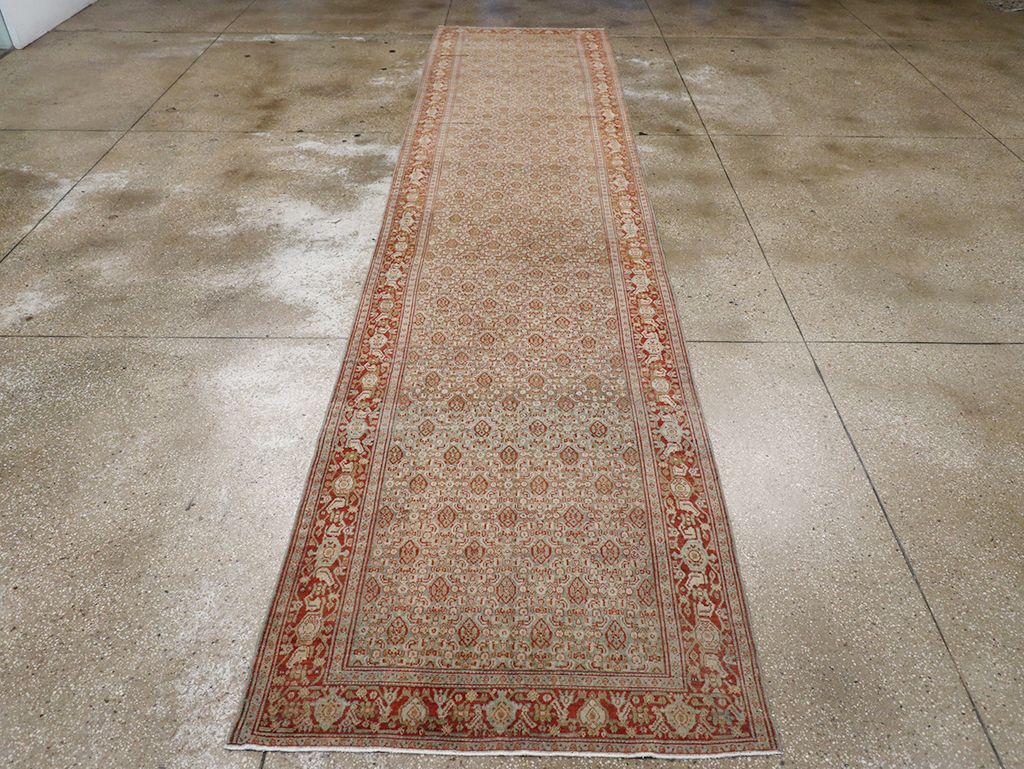 Antique Persian Malayer Long Runner, No.32704 - Galerie Shabab