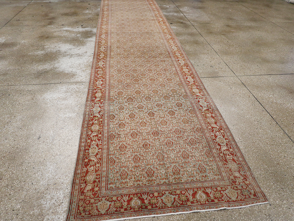 Antique Persian Malayer Long Runner, No.32704 - Galerie Shabab