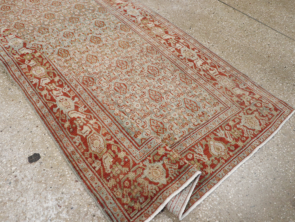 Antique Persian Malayer Long Runner, No.32704 - Galerie Shabab