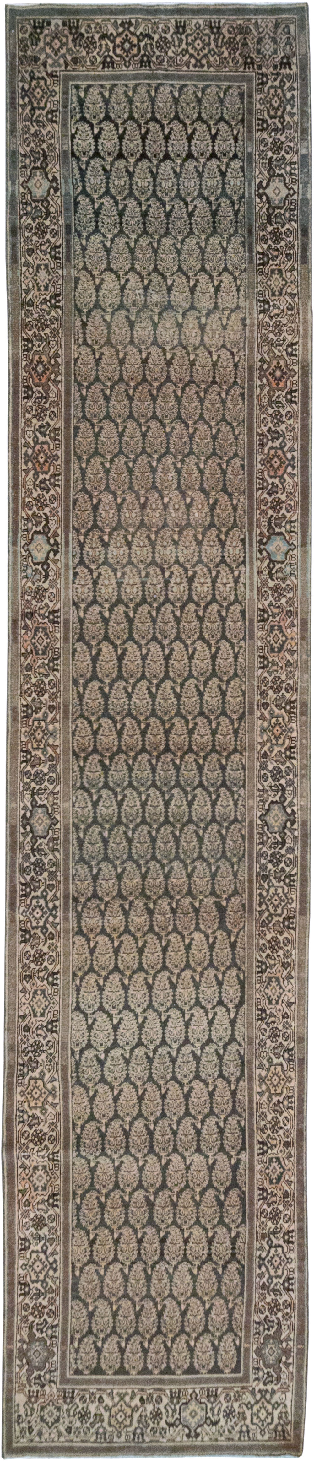 Vintage Persian Malayer Long Runner, No.32706 - Galerie Shabab