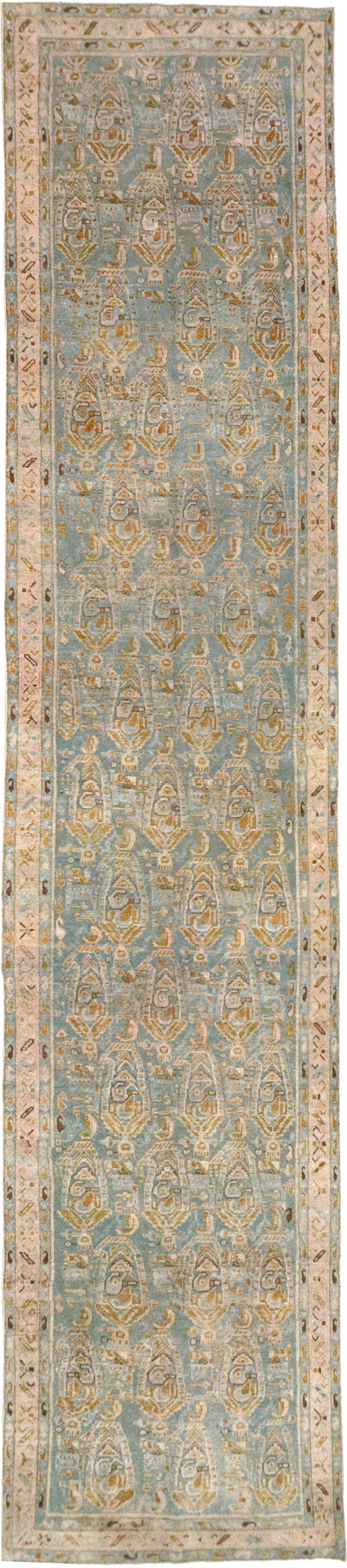 Vintage Persian Malayer Long Runner, No.32718 - Galerie Shabab