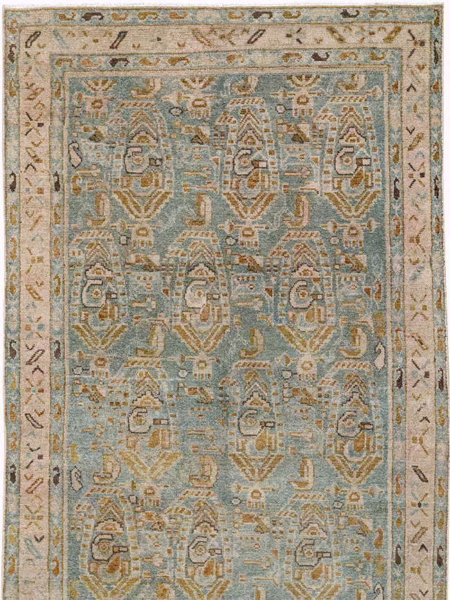 Vintage Persian Malayer Long Runner, No.32718 - Galerie Shabab