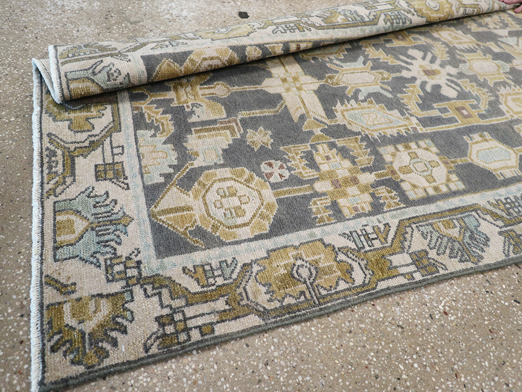 Vintage Persian Malayer Long Runner, No.32725 - Galerie Shabab