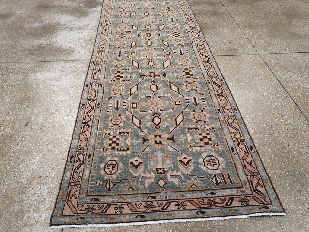 Vintage Persian Malayer Runner, No.32726 - Galerie Shabab