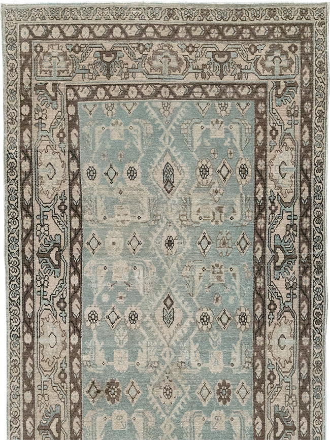 Vintage Persian Malayer Long Runner, No.32731 - Galerie Shabab