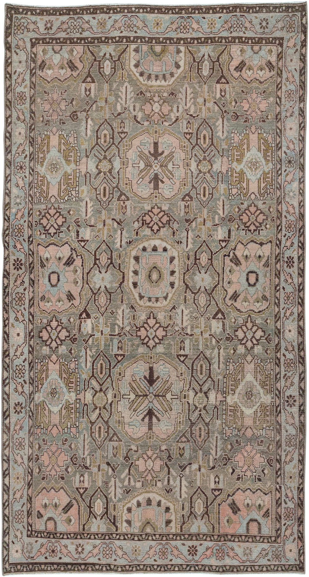 Vintage Persian Malayer Accent Rug, No.32733 - Galerie Shabab
