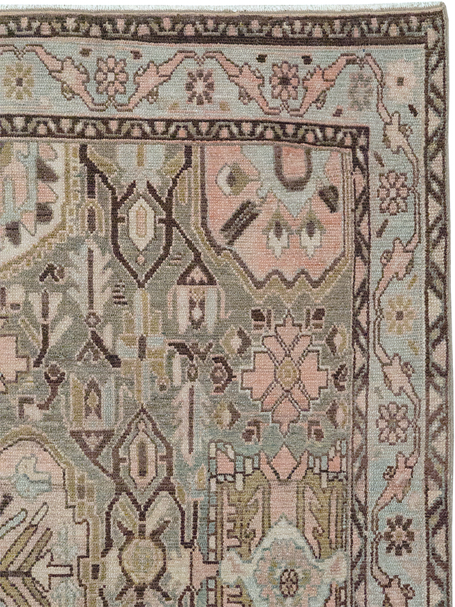 Vintage Persian Malayer Accent Rug, No.32733 - Galerie Shabab