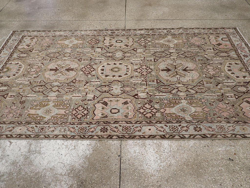 Vintage Persian Malayer Accent Rug, No.32733 - Galerie Shabab